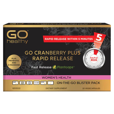 GO Cranberry+ Rapid Release 10vcaps