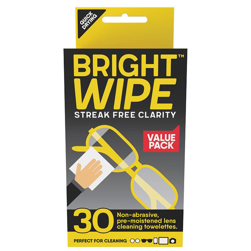 BRIGHTWIPE Lens Cleaner 30pk