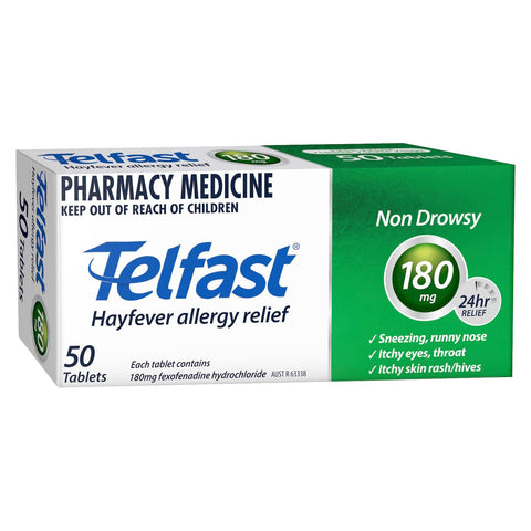 TELFAST Tablets 180mg 50s