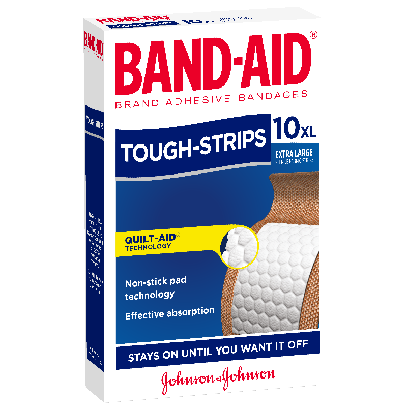 BandAid Tough Strips Xlg 10pk