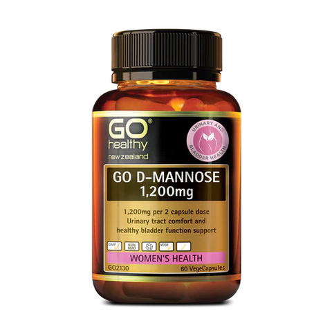 GO D-Mannose 1200mg vCaps 60s