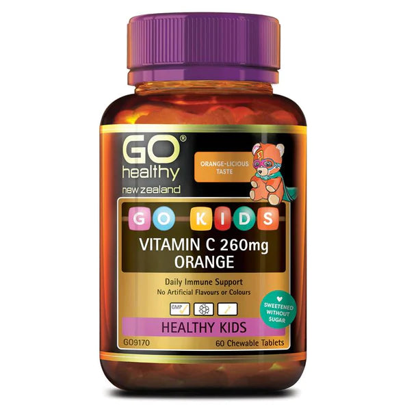 GO KIDS Vit C 260mg Orange 60s