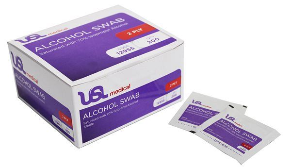 USL Med. Alcohol Swab 70% Box200